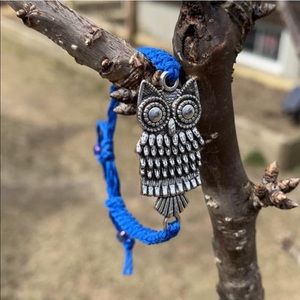 Handmade Owl Bamboo Cord Bracelet